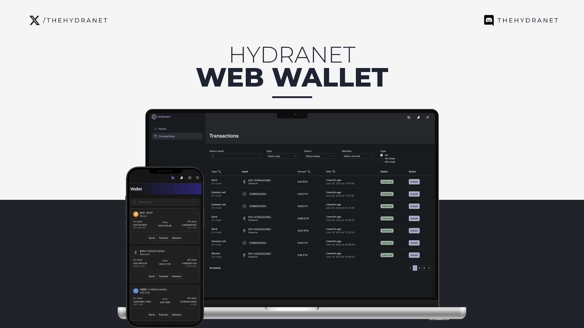 Hydranet Web3 Wallet